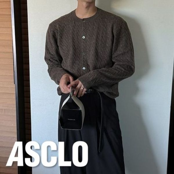 ASCLO Italy Twist Round Cardigan (8color)