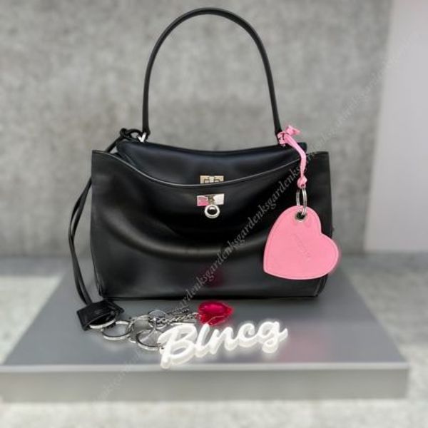 即納!BALENCIAGA RODEO スモール ハンドバッグ チャーム付き
