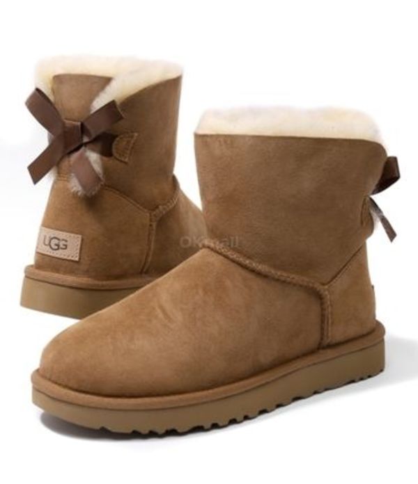 UGG|BOOTS (MINI BAILEY BOW II BOOT - CHESTNUT (1016501)