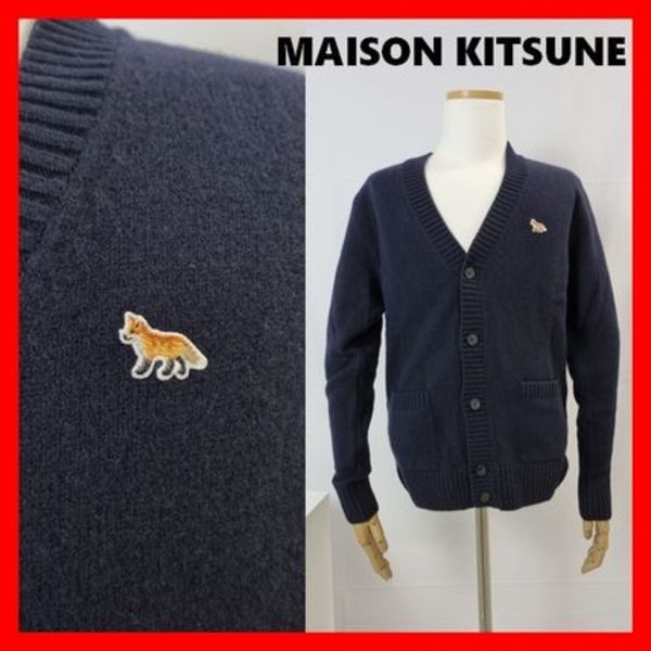 ★人気★【Maison Kitsune】★BABY FOX PATCH COSY CARDIGA.N★