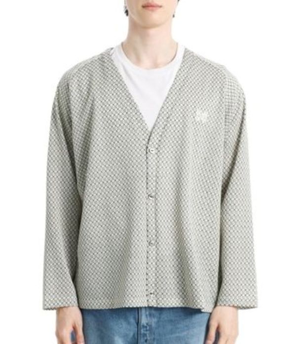 NEEDLES|CARDIGANS (V-Neck Cardigan R/PE Russell - NATUR