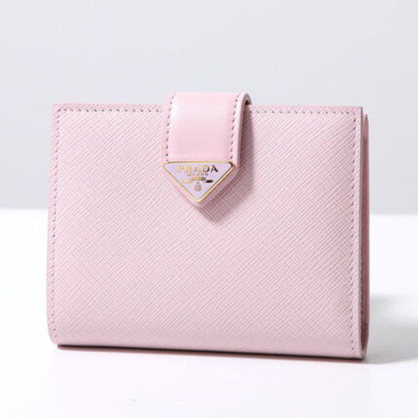 PRADA 二つ折り財布 1MV204 2DYG サフィアーノレザー