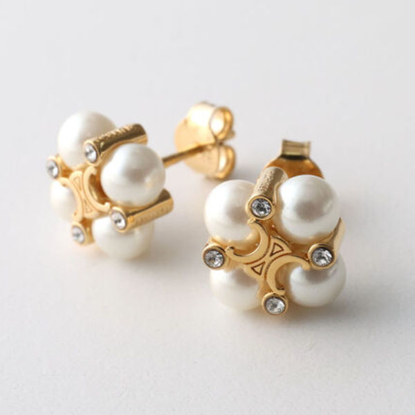 CELINE ピアス 461JY6RPS パール トリオンフ