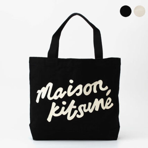 MAISON KITSUNE トートバッグ HANDWRITING TOTE BAG【国内配送】
