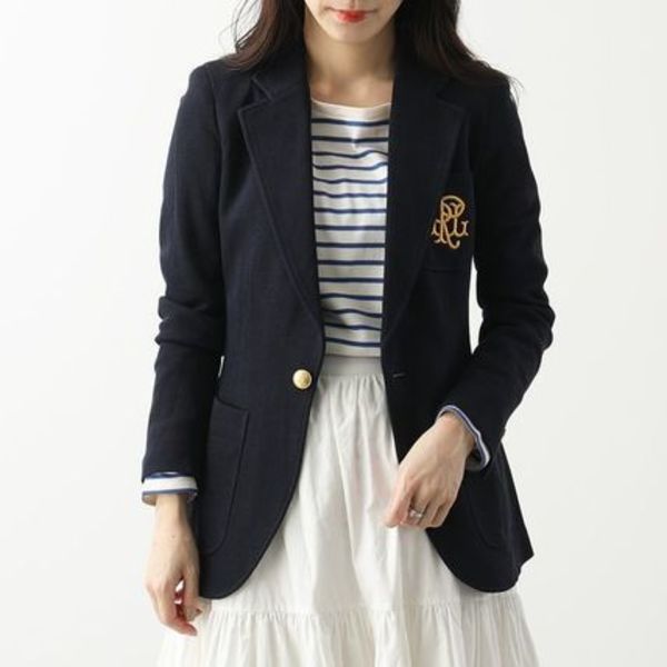 Ralph Lauren テーラードジャケット 211795348 ロゴ刺繍