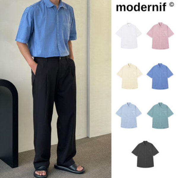 【MODERNIF】Witches Pigment Short Sleeve Shirt