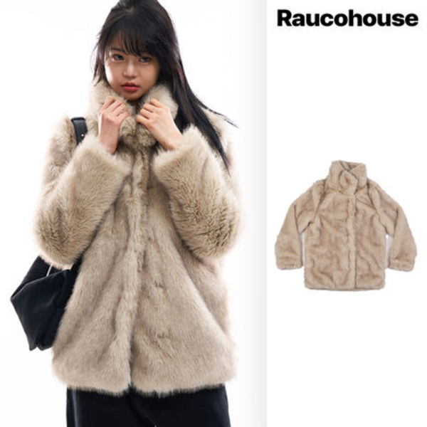 【Raucohouse】Half fox fur jacket