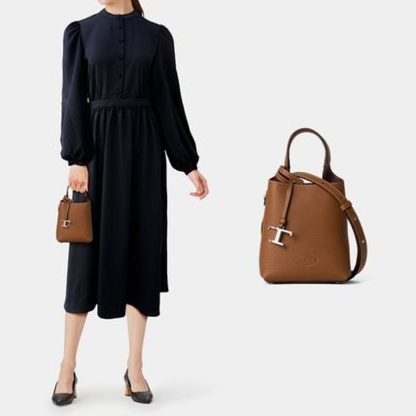 送料関税込★TOD'S★タイムレス ハンドバッグ★ブラウン