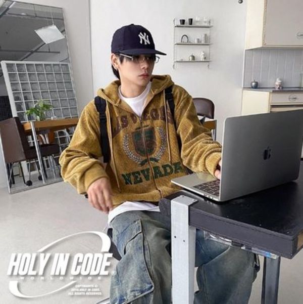 No.0931 LVN velvet hood ZIP-UP (3color)