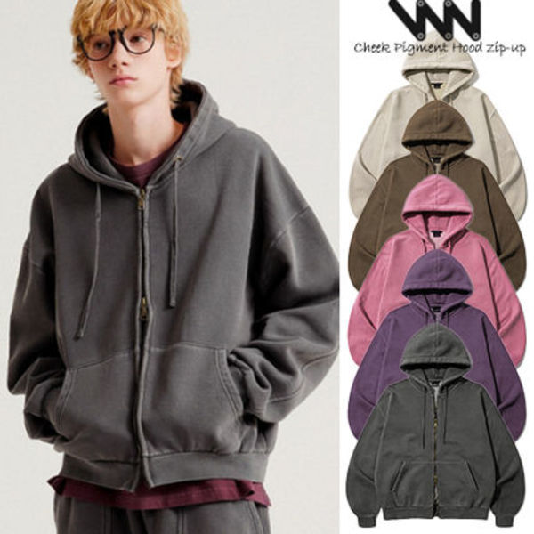 WV PROJECT正規品★24AW★Cheek ピグメントジップアップパーカー