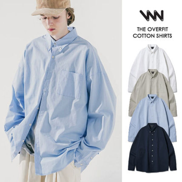 【WV PROJECT】★21AW★THE OVER-FIT コットンシャツ