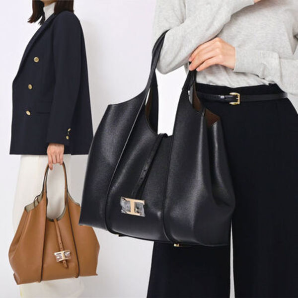 最短翌日着 TOD'S T タイムレス ショッピングバッグ XBWTSBA0300