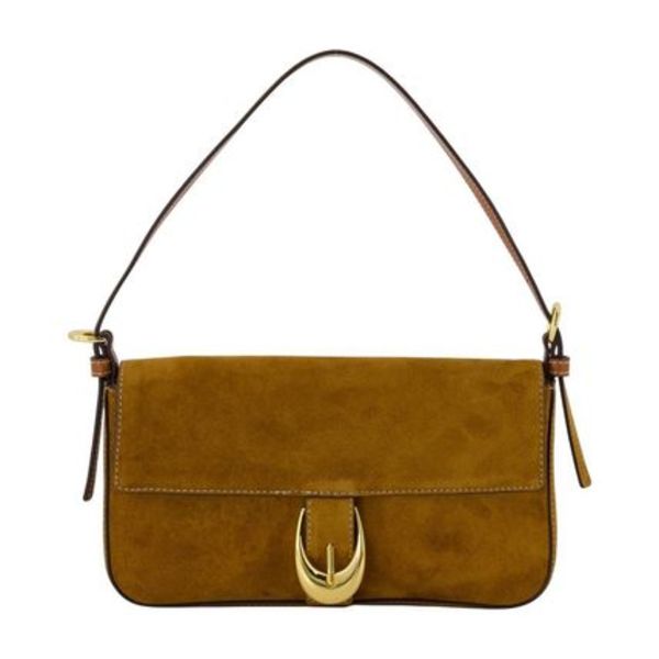 【関税込み】Harlow Shoulder Bag - Staud - Leather - Brown