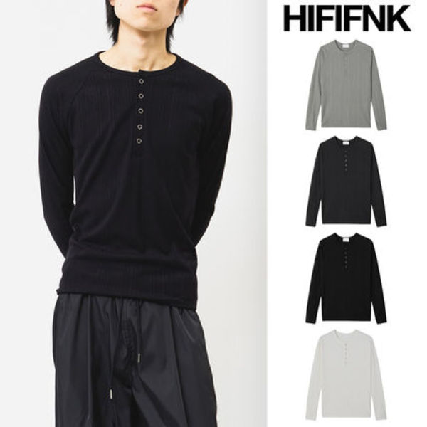 【HI FI FNK】Snap Slim Henley Top