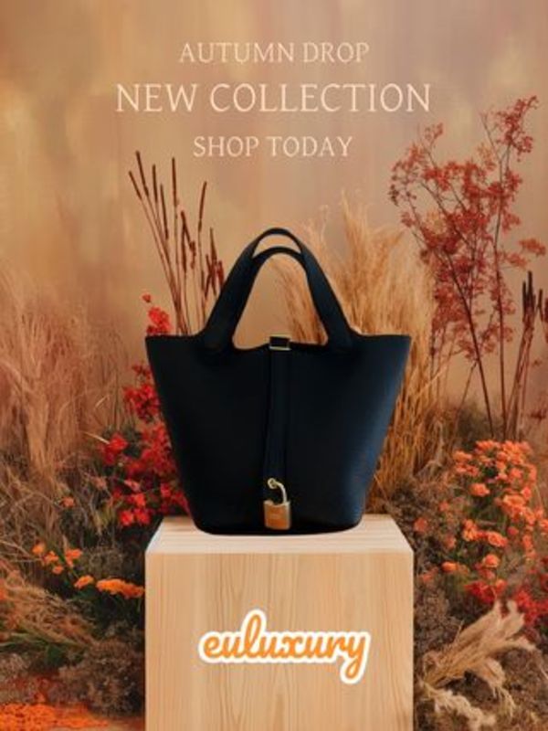 エルメス 一生愛せる!ピコタンロックPM 18  黒ゴールド金具