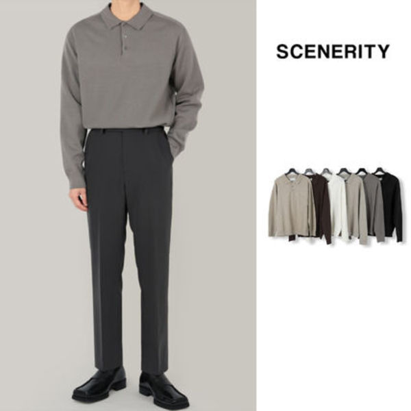【SCENERITY】lino collar knit