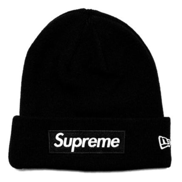 【Supreme】New Era Box Logo Beanie ブラック【se1203r】