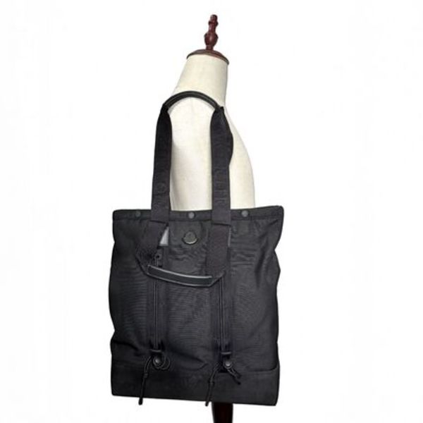 MONCLER Tech ナイロン&スエードレザー トートバッグ