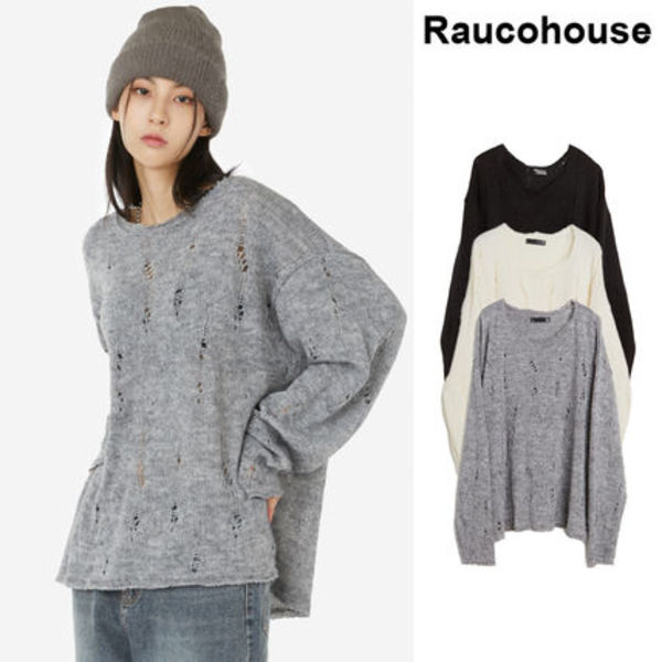 【Raucohouse】Mohair Rough Vintage Knitwear