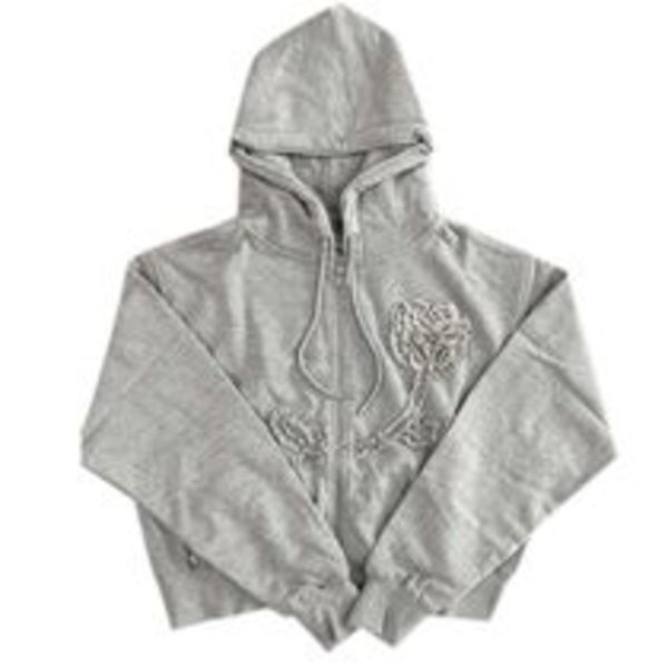★sinoon★Rose Frill Hoodie Zipup