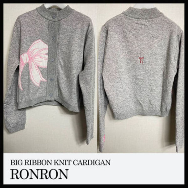 ♥RONRON ♥ BIG RIBBON KNIT CARDIGAN
