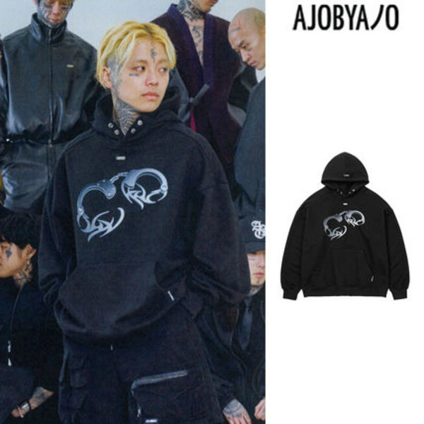 【AJO AJOBYAJO】24FW★ Tribal AJO Handcuffs Hoodie