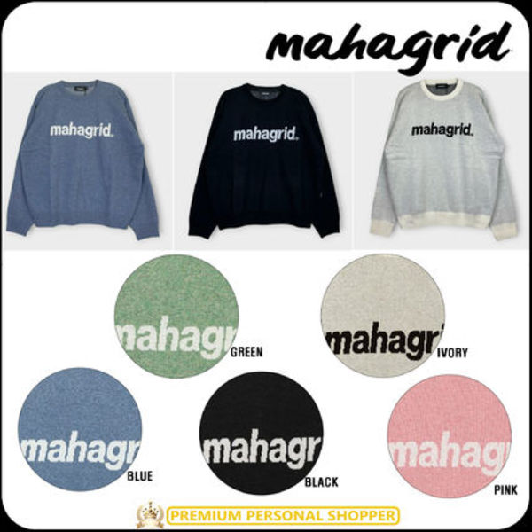 [ MAHAGRID]★ BASIC LOGO KNIT SWEATER
