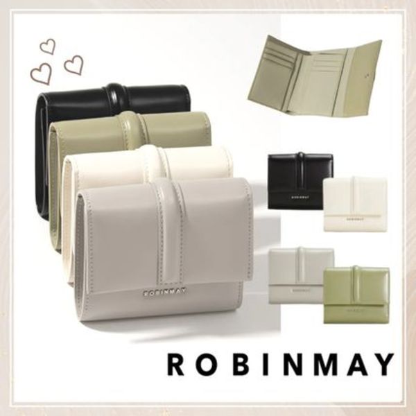 追跡有★ROBINMAY シンプル 本革 ミニ 3つ折り財布 WL063