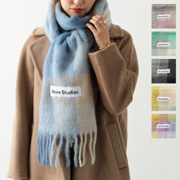 Acne Studios マフラー CA0084 チェック柄 大判