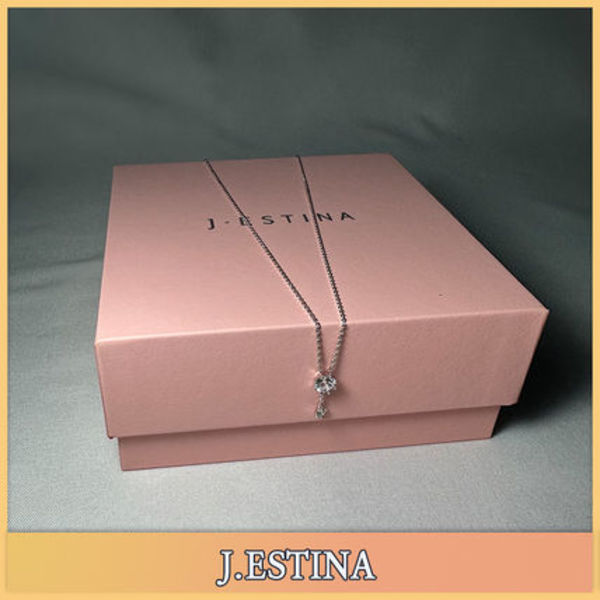 【J.ESTINA】★IU着用★WHITEMOND NECKLACE★925SILVER★