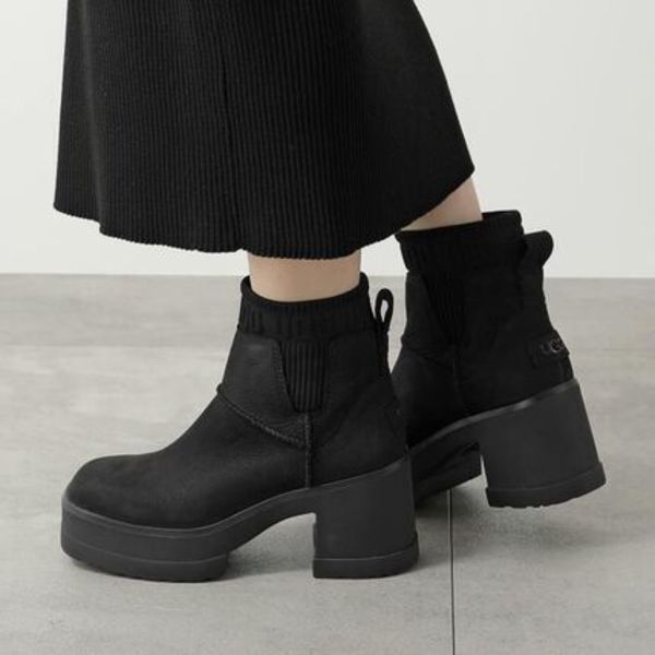 UGG ショートブーツ MOXY CHELSEA 1171475 レザー ニット