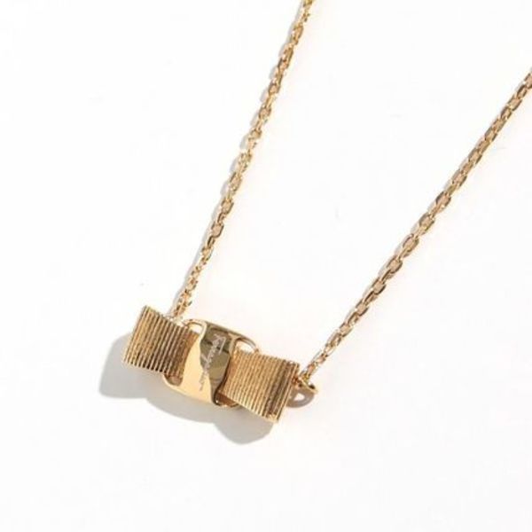 SALVATORE FERRAGAMO ネックレス 76 0547 ヴィラリボン