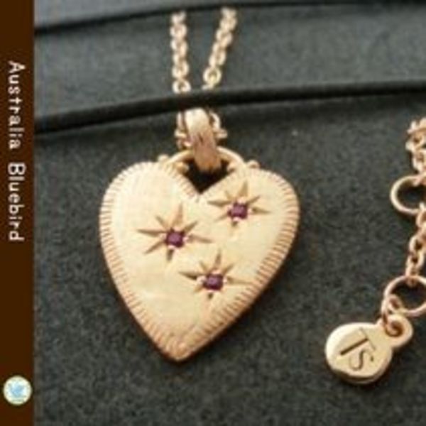 ★TEMPLE OF THE SUN★日本未入荷 ハート 18Kネックレス ルビー