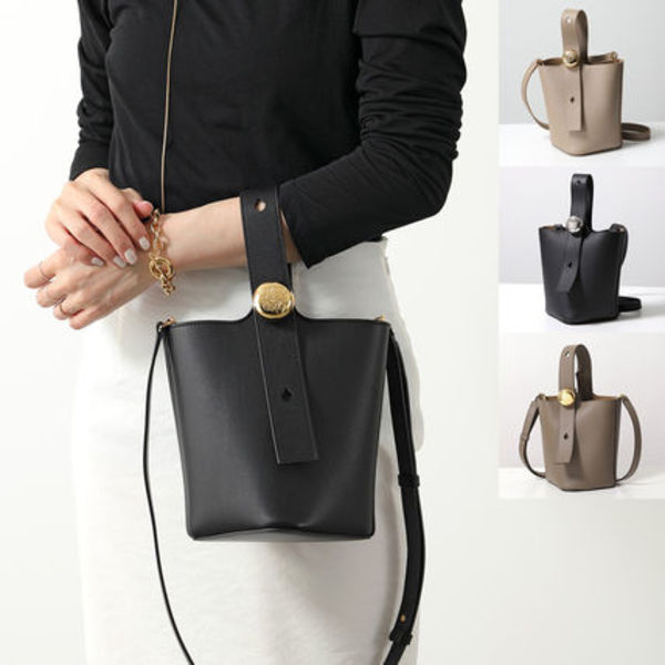 LOEWE ハンドバッグ PEBBLE BUCKET MINI AANBBBMX01