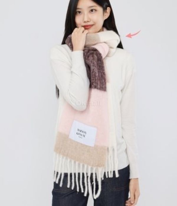MAISON KITSUNE| (ALPACA STRIPES SCARF (NM06204WA0022-P6