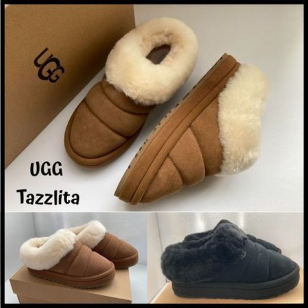 大人もOK!国内発送【UGG】Tazzlita 厚底シープスキンスリッポン