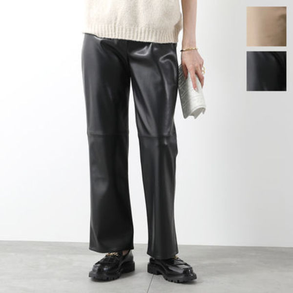 S MAX MARA エコレザーパンツ SUBLIME ストレッチ