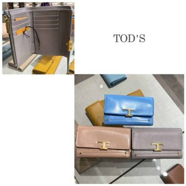 関税込★TOD'S★TSA 三つ折りミディアム財布