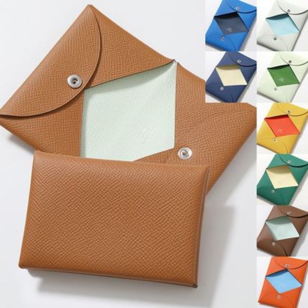 HERMES カードケース CALVI レザー  名刺入れ