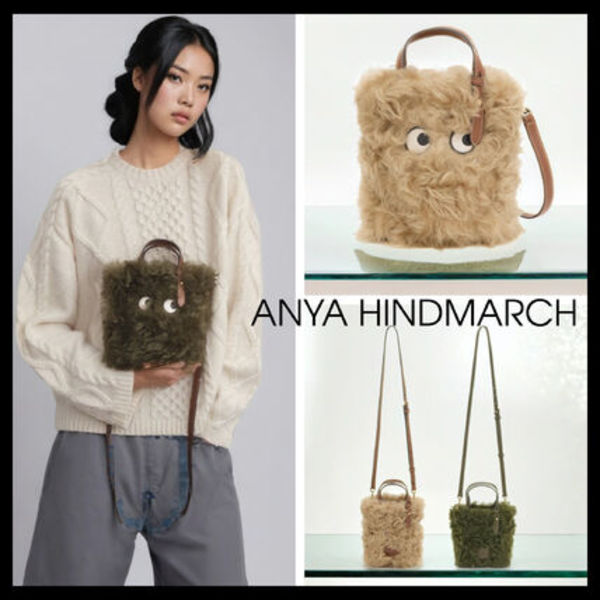 【ANYA HINDMARCH】N/S Mini Eyes シアリング トート ショルダー