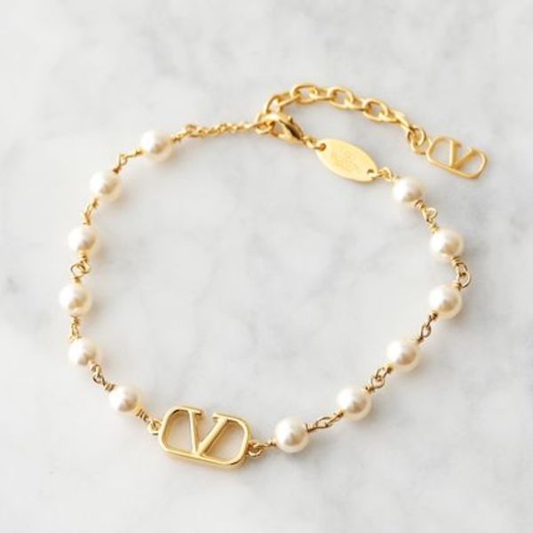 VALENTINO ブレスレット J0G16UXM Vロゴ パール