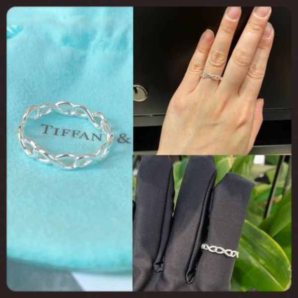 【Tiffany】インフィニティ Infinity◆ナロー バンド リング