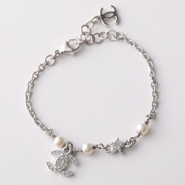 CHANEL ブレスレット ABF745 B20575 パール ラインストーン