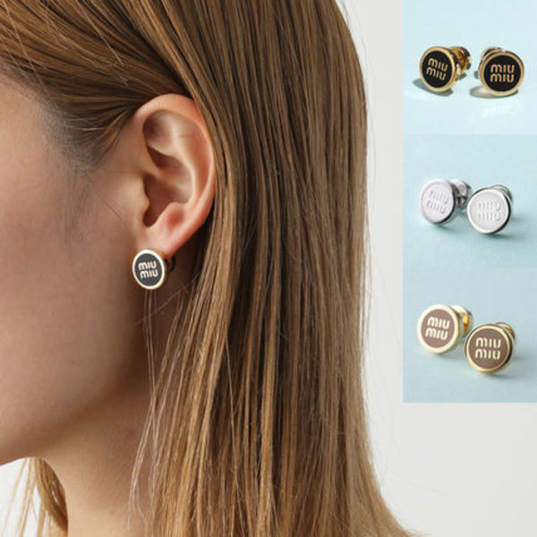MIUMIU ピアス 5JO912 2F6T ロゴ