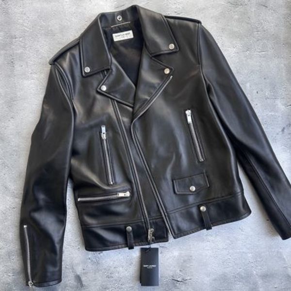 Saint Laurent クラシック レザーバイカー ジャケット