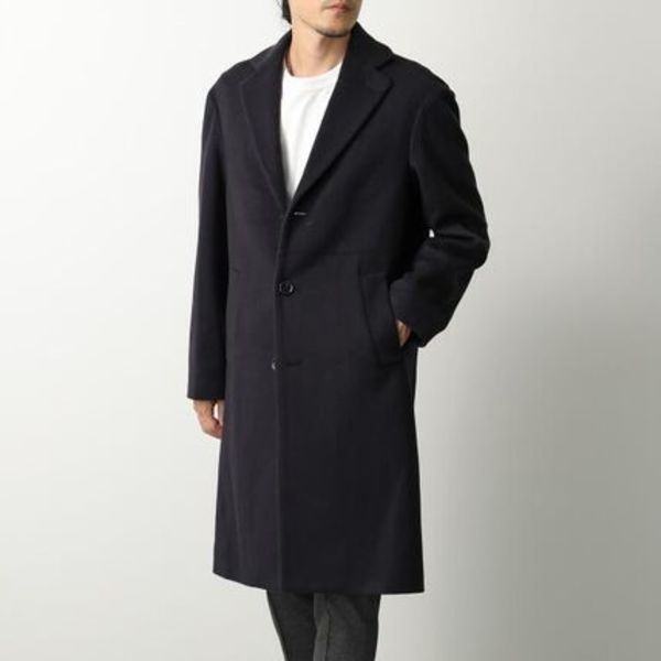 LARDINI ロングコート AA23152 CN65601 ウール シングルコート