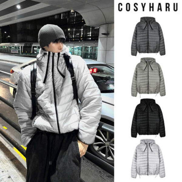 【COSYHARU】Tech Multi zipper Hood Lightweight Padding
