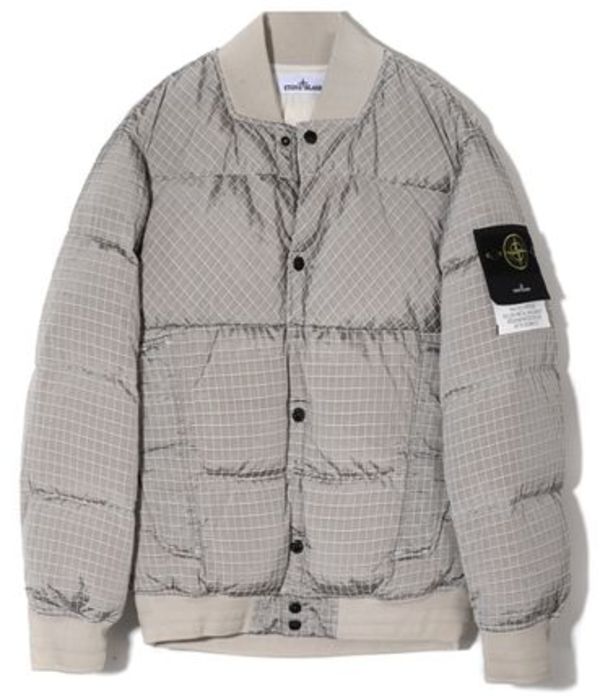STONE ISLAND|DOWN JACKETS (43232 Macro Ripstop Nylon Me