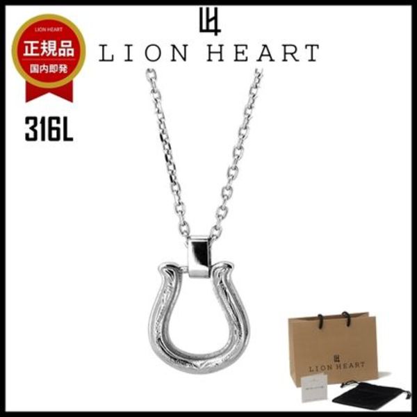 【即発】LION HEART ネックレス メンズ 316L 馬蹄 ホースシュー