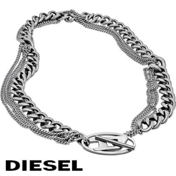 ディーゼル 4連 ネックレ チョーカー メンズ DIESEL DX1549040